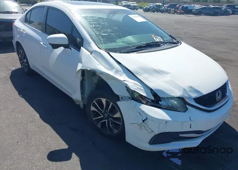 2015 Honda Civic Ex из США, поврежденный, VIN 2HGFB2F88FH510910